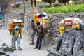 Porters in Nepal Royalty Free Stock Photo