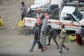 Porters and peddlers at Merkato Market, rumored to be the largest open-air market in Africa