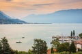 Portese, Italy, at Lake Garda during a beautiful sunset