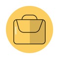 Portfolio briefcase block style icon Royalty Free Stock Photo