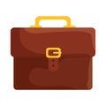 portfolio briefcase handle isolated icon Royalty Free Stock Photo