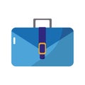 Portfolio briefcase handle isolated icon Royalty Free Stock Photo