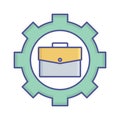 Portfolio flat vector icon which can easily modify or edit Royalty Free Stock Photo