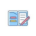 Portfolio folder RGB color icon