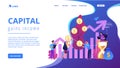 Portfolio income concept landing page.