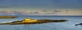 `The Church in the Sea` at Porth Cwyfan, Anglesey Royalty Free Stock Photo