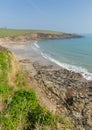 Porthcurnick beach Cornwall England UK north of Portscatho Roseland peninsula