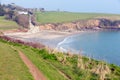 Porthcurnick Cornwall England Roseland peninsula Royalty Free Stock Photo