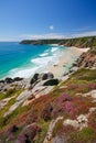 Porthcurno, Cornwall, UK. Royalty Free Stock Photo