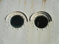 Porthole eyes Royalty Free Stock Photo