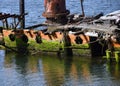 Portholes on Mary D Hume Shipwreck Royalty Free Stock Photo