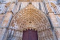 Portico of the Batalha monastery (Santa Maria da Vitoria) in Portugal. World Heritage Site by UNESCO