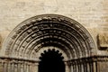 Portico of the church of Santiago, Puente la Reina-Gares, Navarra,