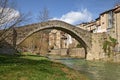 Portico di Romagna, Forli-Cesena, Emilia-Romagna, Italy: the ancient humpback bridge over the Montone river