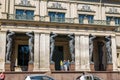 Portico with Granite Atlantes