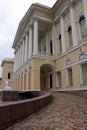 Portico of the main facade of the Russian Museum, Mikhailovsky Palace, St. Petersburg, Russia Royalty Free Stock Photo