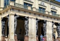 Portico of the New Hermitage with atlantes, St Petersburg