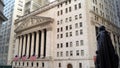 Portico of New York Stock Exchange facing Broad Street, New York, NY, USA Royalty Free Stock Photo