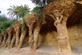 Portico of the Washerwoman in Park Guell in Barcelona