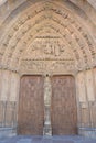 Portico, west facade, Last Judgment and White Virgin, LeÃÂ³n Cathedral, Spain.