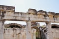 Porticus post scaenam of Roman Theatre at Aphrodisias Archaeological Site, AydÃÂ±n Province, Turkey Royalty Free Stock Photo