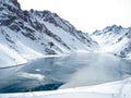 Portillo Ski Resort, in the Andes Cordillera, Chile