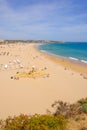 PORTIMAO, PORTUGAL - MAI 24, 2019: View on the beach Portimao in Algarve, Portugal