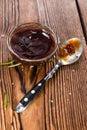 Portion of Barbeque Sauce Royalty Free Stock Photo