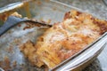 Portion of bolognese style lasagna Royalty Free Stock Photo