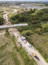 A portion of CALAX, or Cavite Laguna Expressway, currently under construction in Dasmarinas, Cavite, Philippines