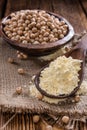 Portion of Chick Pea Flour Royalty Free Stock Photo