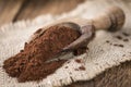 Portion of Cocoa powder Royalty Free Stock Photo