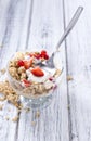 Portion of crunchy Yoghurt Royalty Free Stock Photo