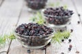 Portion of dried Juniper Berries Royalty Free Stock Photo