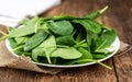 Portion of fresh Spinach close-up shot Royalty Free Stock Photo