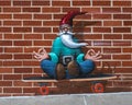 Portion of the `Gnomes` mural by Jason Jones in 2017 in downtown Fayetteville, Arkansas.