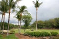 Portion of a golf course in south Maui, Hawaii Royalty Free Stock Photo