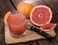 Portion of Grapefruit Juice