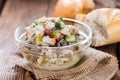 Portion of Herring Salad Royalty Free Stock Photo