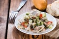 Portion of Herring Salad Royalty Free Stock Photo