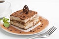 Portion of Italian Tiramisu Dessert