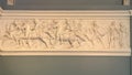 Portion of marble frieze of Alexander the Great\'s Triumphal Entry to Babylon in the Villa Carlotta.