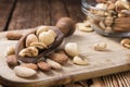 Portion of mixed nuts (roasted and salted) Royalty Free Stock Photo