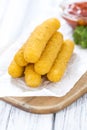 Portion of Mozzarella Sticks Royalty Free Stock Photo