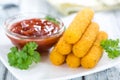 Portion of Mozzarella Sticks Royalty Free Stock Photo