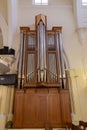 Musical pipe organ of the Cathedral Church of Christ Lagos Nigeria. Royalty Free Stock Photo