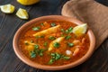 Portion os Psarosoupa Royalty Free Stock Photo