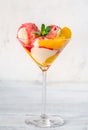 Portion of Peach Melba Royalty Free Stock Photo