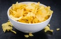 Portion of Potato Chips Cheese and Onoion taste selective foc