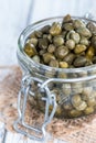Portion of preserved Capres Royalty Free Stock Photo
